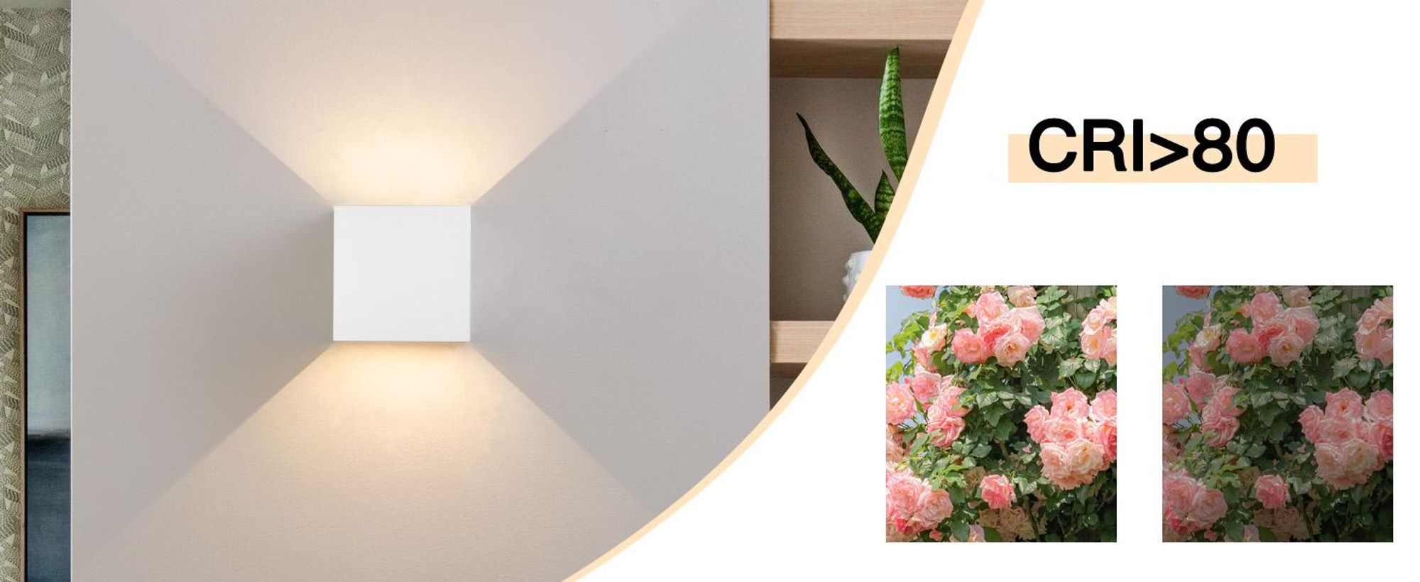 ZMH 4 Stück LED Wandleuchte Aussen 5W Weiß Wandlampe Warmweiß Up Down Außenleuchte IP65 Wasserdicht Außenlampe Treppenhaus Hauswand Aussenlampe Flur