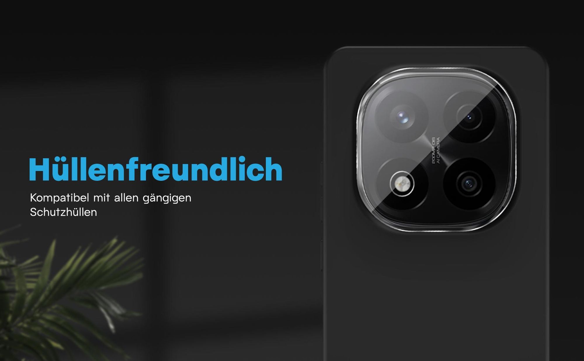 Kamera Schutzglas für Xiaomi Redmi Note 14 Pro+ 5G kompatibel mit allen gängigen Hüllen