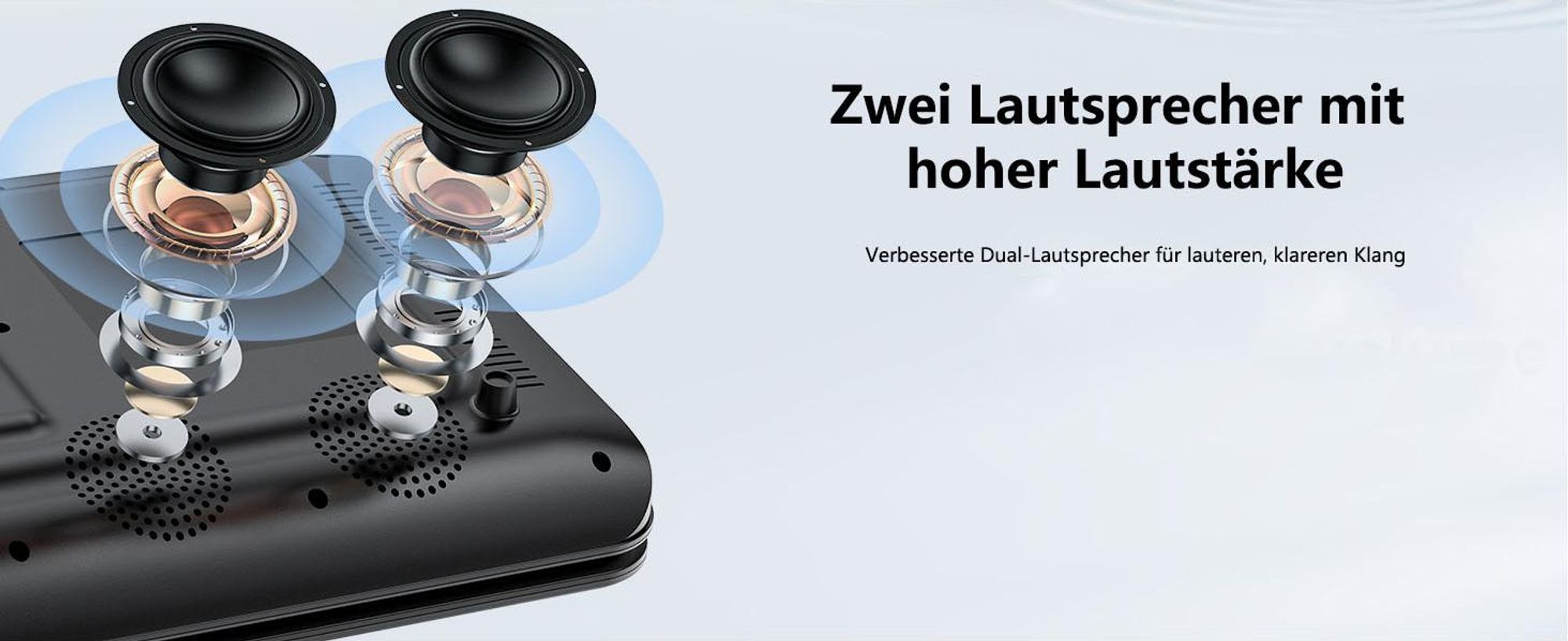 11.5" Tragbarer DVD Player mit 9.5" HD Drehbildschirm für Auto und Kinder mit Autoladegerät und AC Adapter mit32G Karte Schwarz