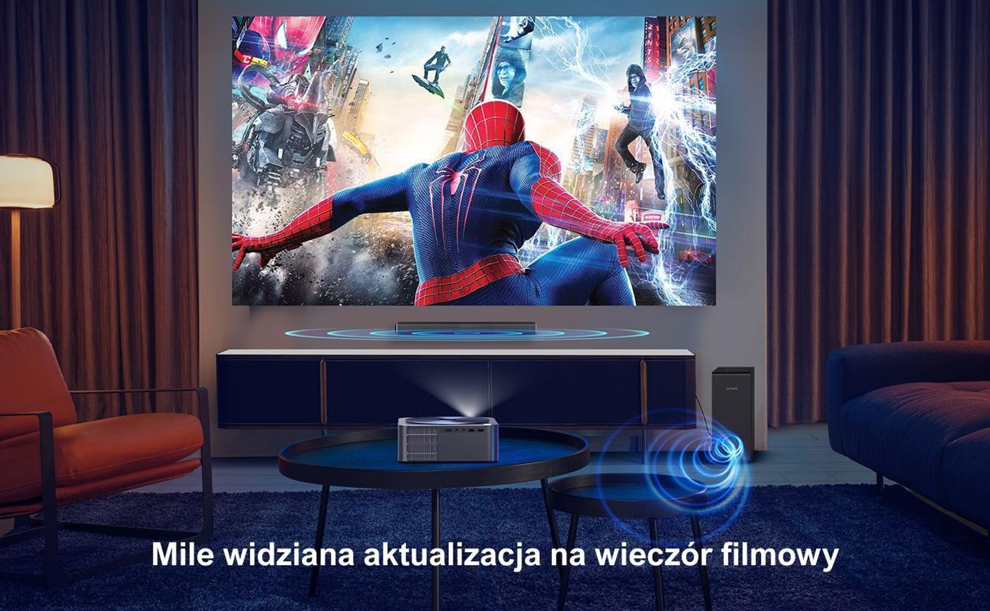 ULTIMEA soundbar 5,25'' głośnik niskotonowy, BASSMAX, smukła konstrukcja 3,8 cm, Nova S40