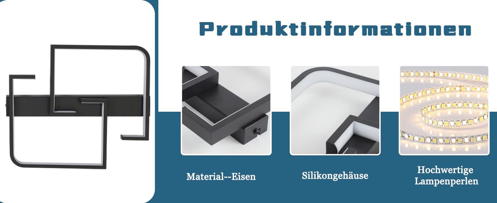 ZMH Deckenleuchte LED Deckenlampe Schwarz Klein Flurlampe 19W Metall Küchenlampe Warmweiß 3000K Schlafzimmerlampe für Flur Schlafzimmer Küche