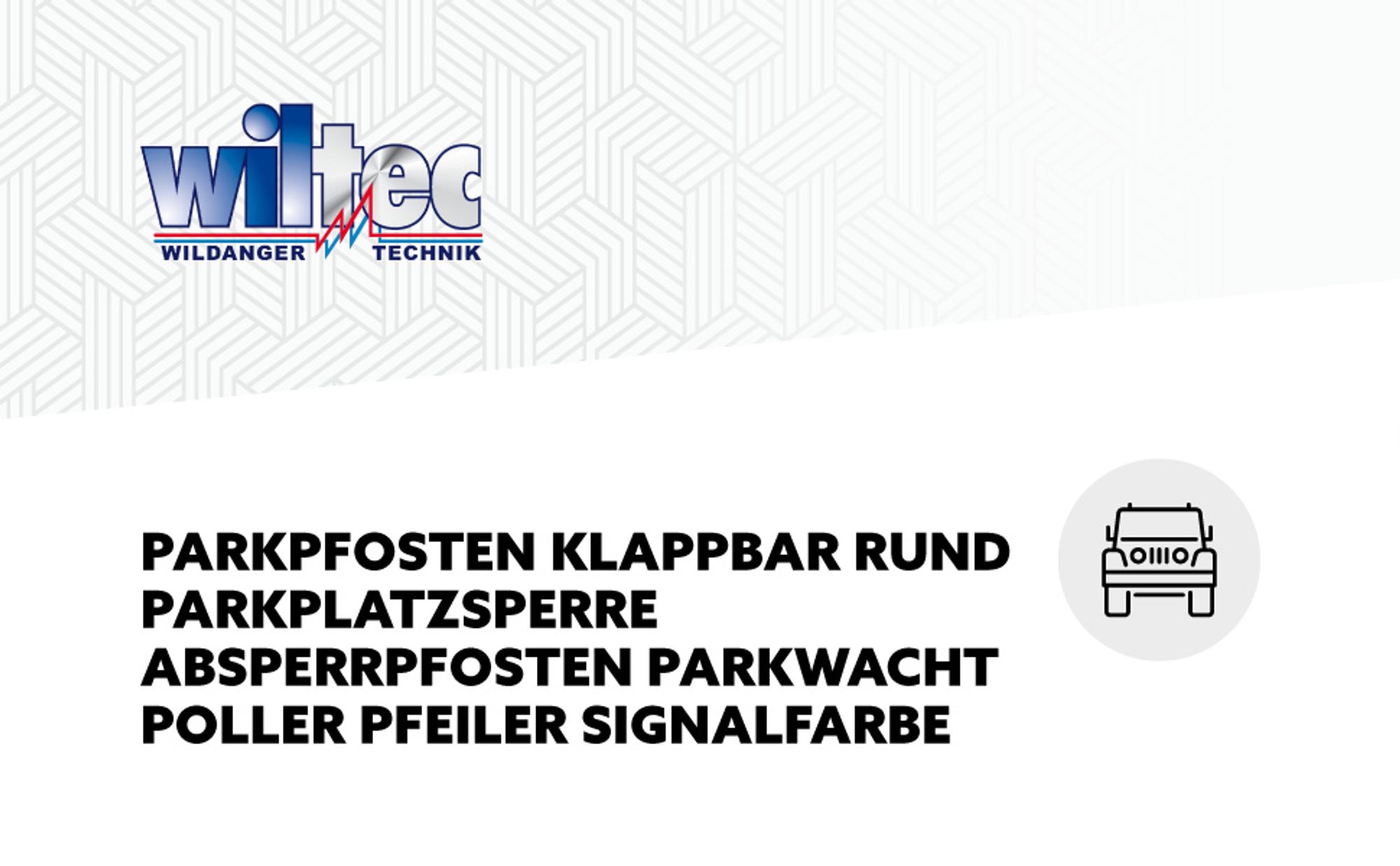 Wiltec Parkpfosten 705 x 75 mm, Parkplatzsperre klappbar rund, Absperrpfosten aus Stahl, Parkpfosten, Poller