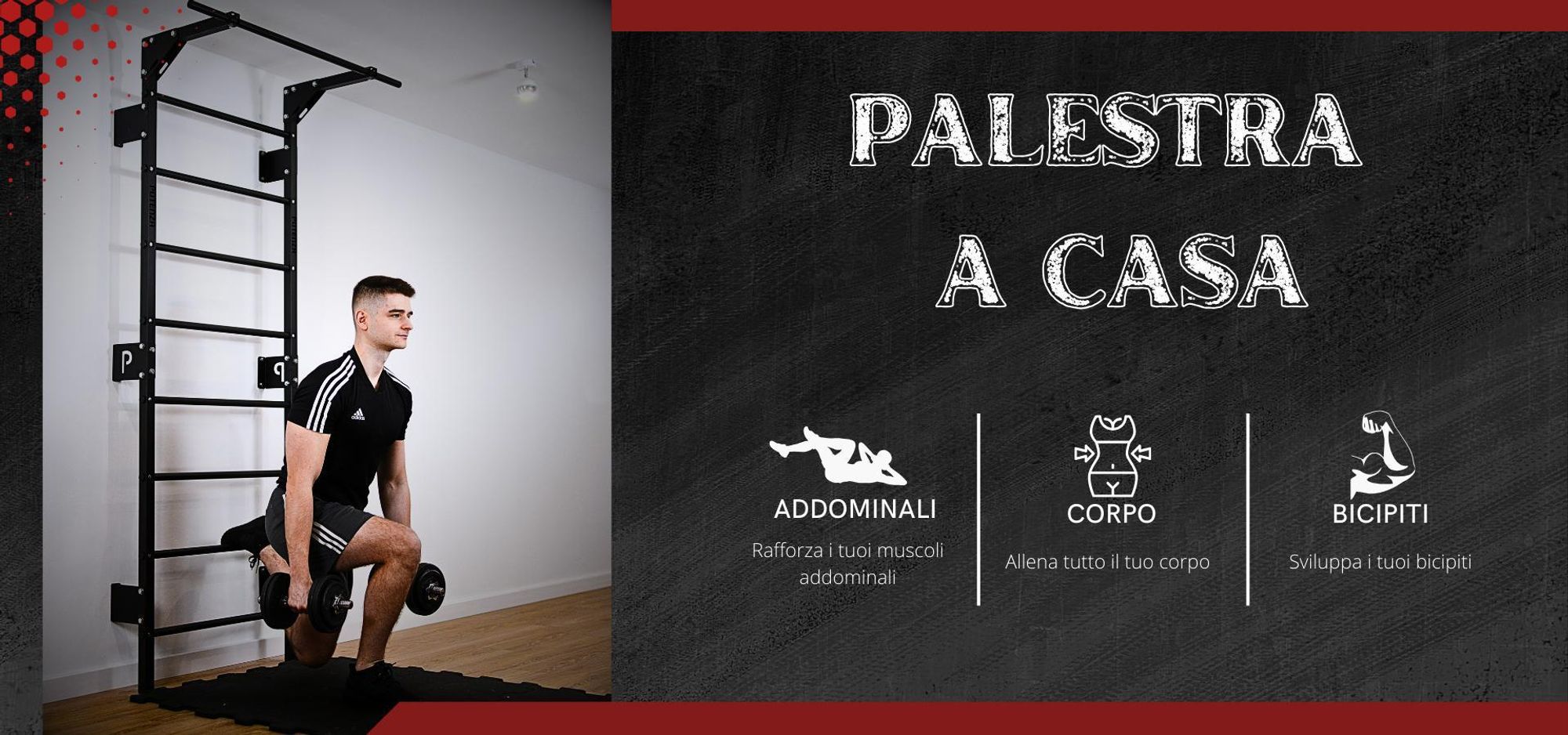 Barre a muro con barra per trazioni Barra per trazioni Attrezzi da palestra Parete per palestra fitness Struttura per arrampicata fino a 250 kg Palestra Attrezzatura sportiva per adulti Palestra domestica