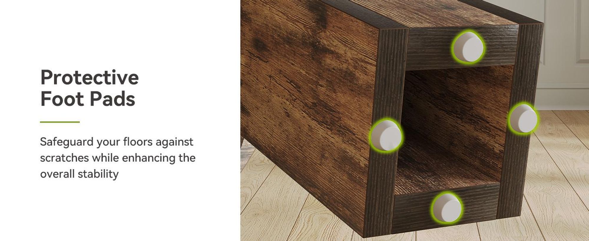 Tribesigns Runde Esstisch für 4 Personen, 100 x 75 cm Holz Küchentisch großes Abendessen Tisch mit Lagerung Regal Holzbeine, Rustikales Braun