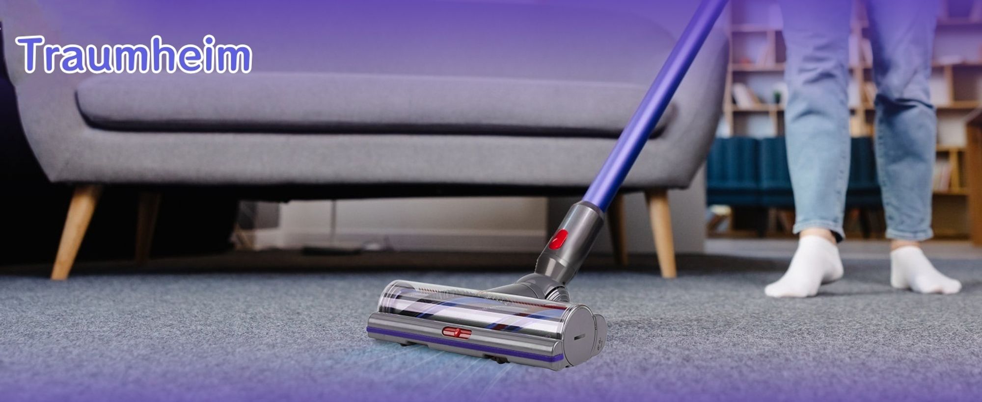 Ersatz-Staubsaugeraufsatz mit hohem Drehmoment für Dyson V11 V15 V10 V8 V7, Upgrade-Staubsaugerkopf für Dyson Staubsaugerteile und Zubehör