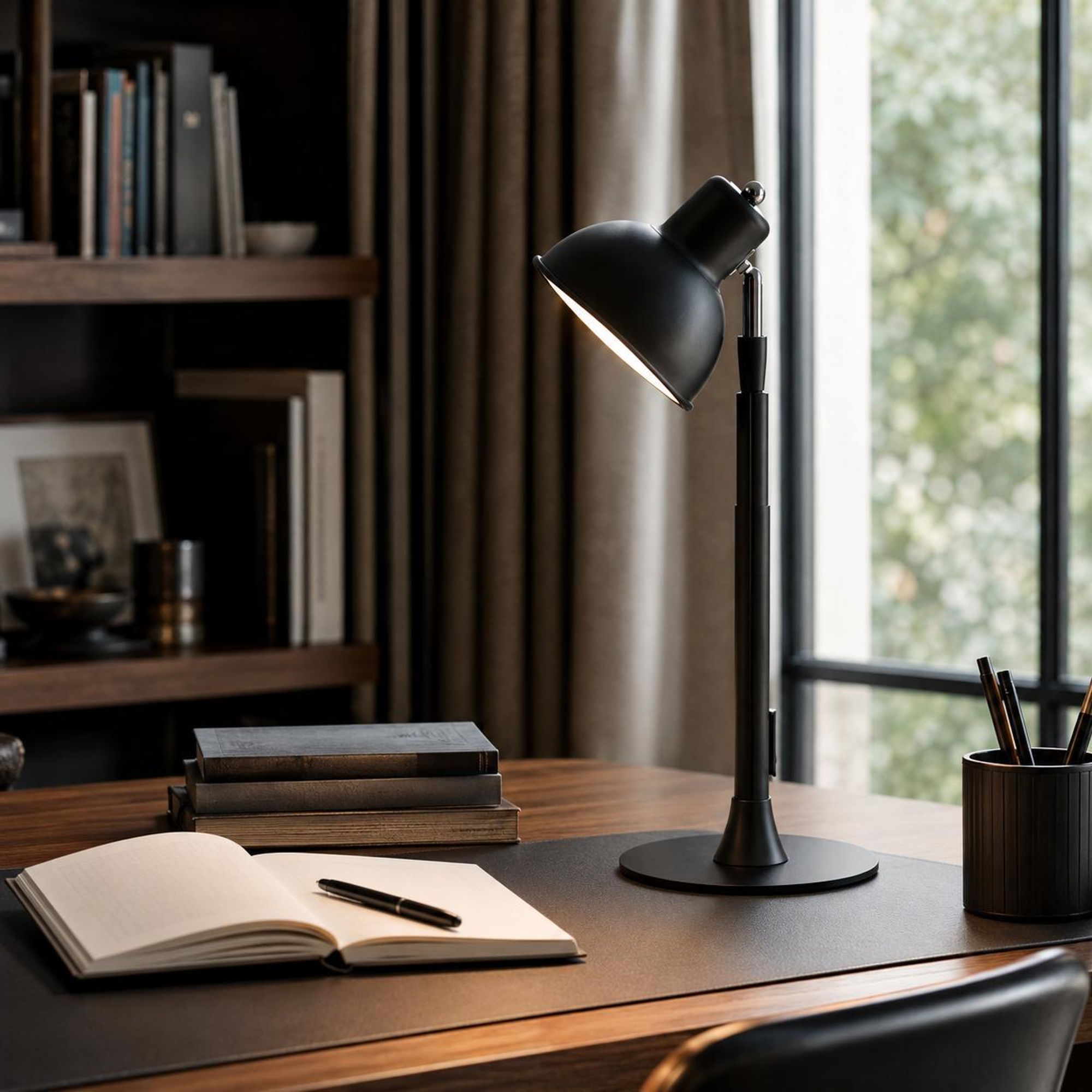 LED Tischlampe Höhenverstellbar 45-145cm - 2-in-1 Stehleuchte Schwarz mit USB Dimmbar 3 Lichtfarben 150° Drehbar Leselampe für Wohnzimmer Nachttisch