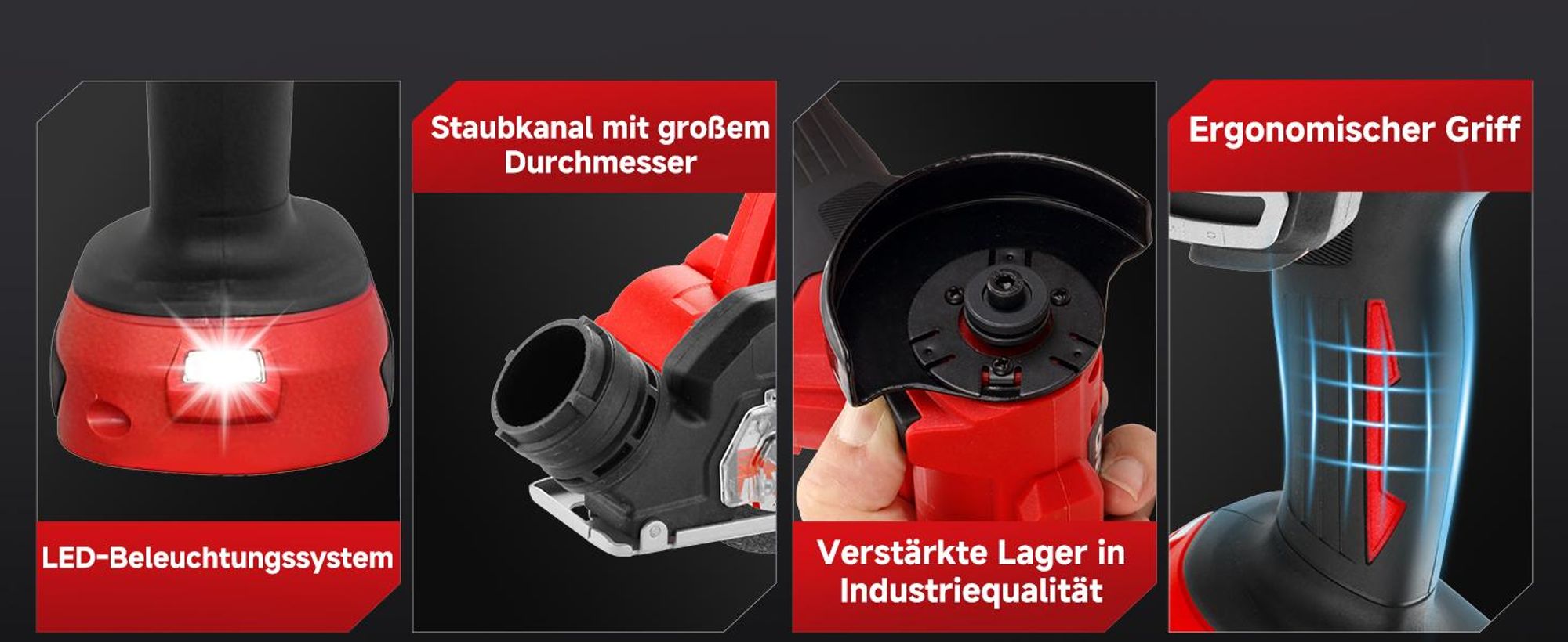 TEENO Akku-Mini-Handkreissäge, Akku Handkreissäge mit LED-Leuchte, 2x 4,0Ah-Akkus, Einstellbarer Schnittwinkel, 20000 U/min, 3 Sägeblätter
