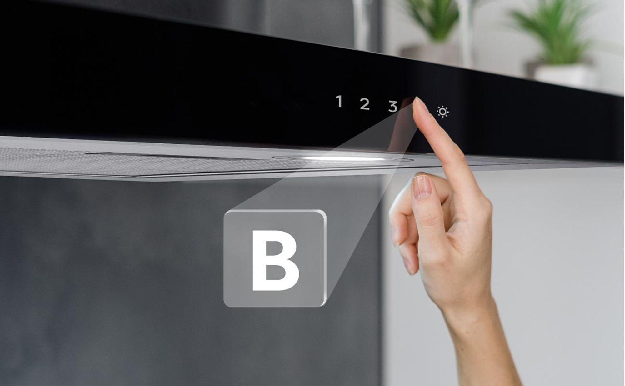 CIARRA A+++ 650 m³/h Hotte d'aspiration murale 90cm WIFI +APP & Touch Control Boost VMS9102