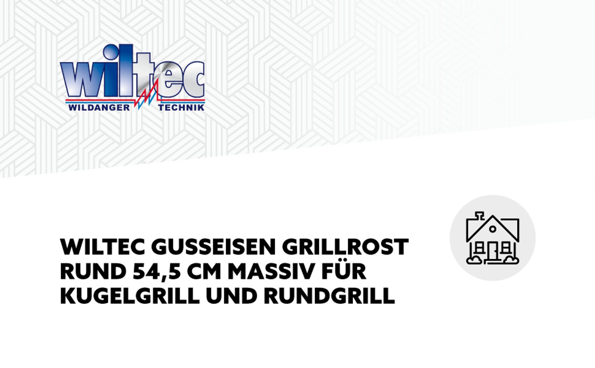 Gusseisen Grillrost rund 54,5 cm massiv für Kugelgrill und Rundgrill