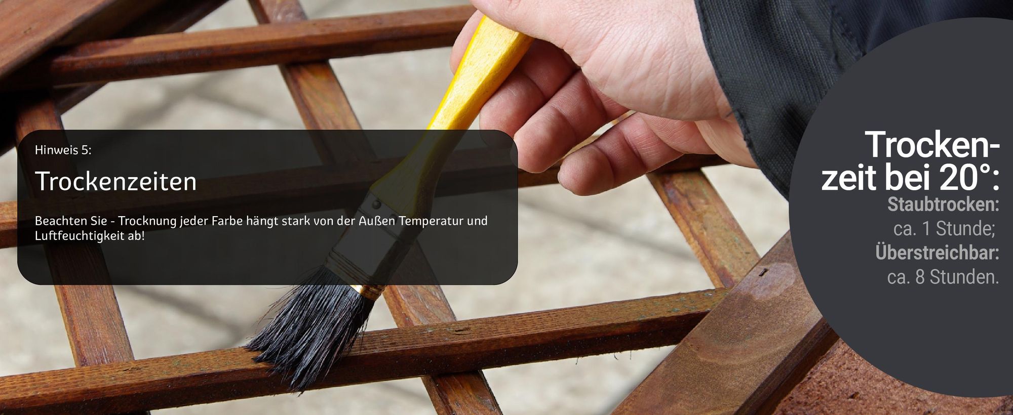 Dickschichtlasur 2in1 Trockenzeiten