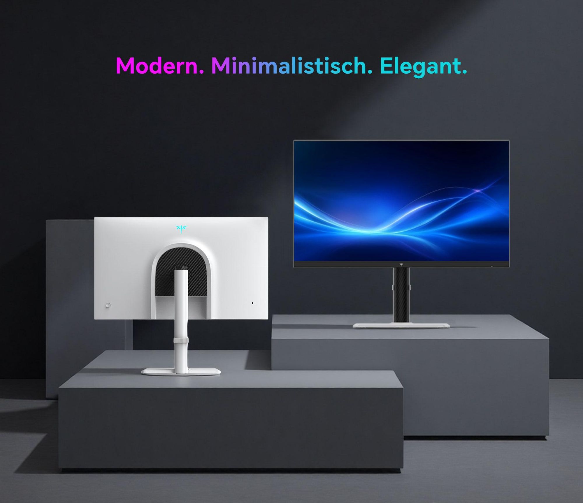 KTC H27T6 27 Zoll Gaming Monitor, QHD 210Hz Fast IPS, 1ms GTG, HDR400, FreeSync/G-Sync, höhenverstellbar