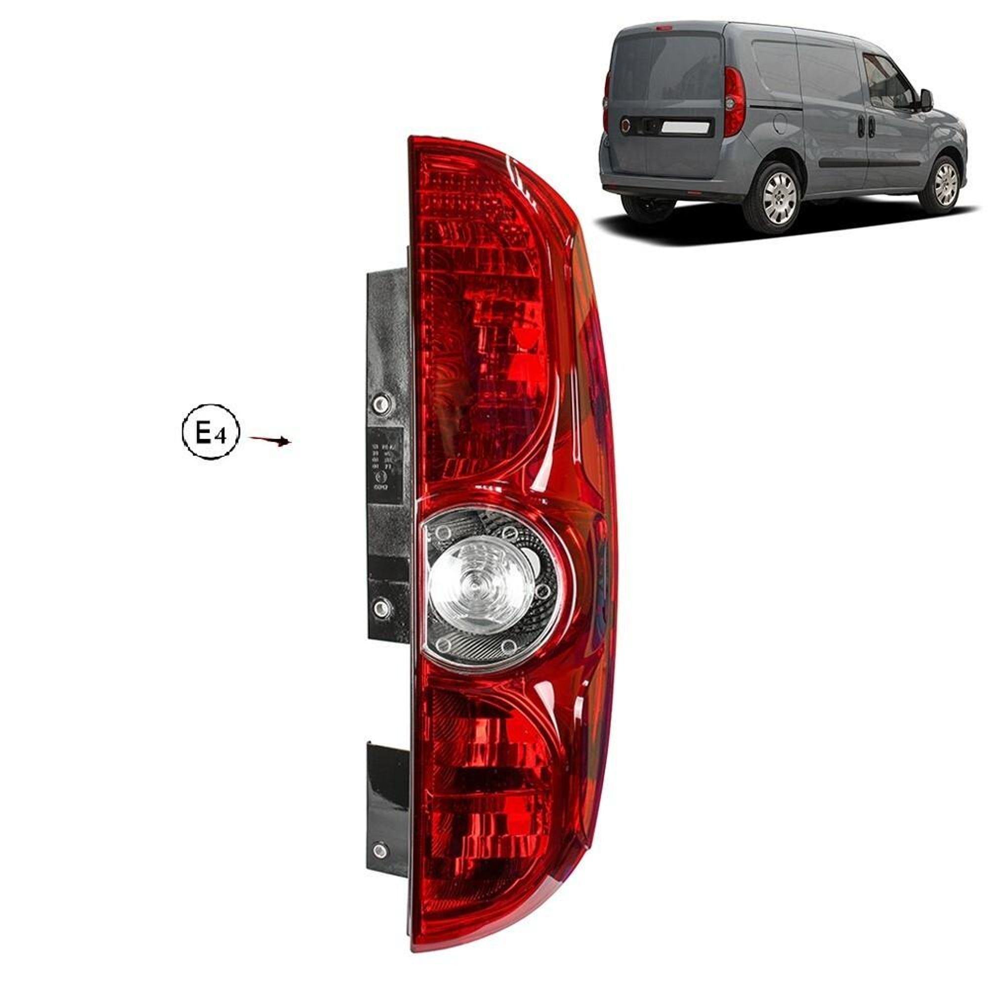 Rückleuchte Rechts für Opel Combo D X12 Fiat Doblo 263 Heckklappe