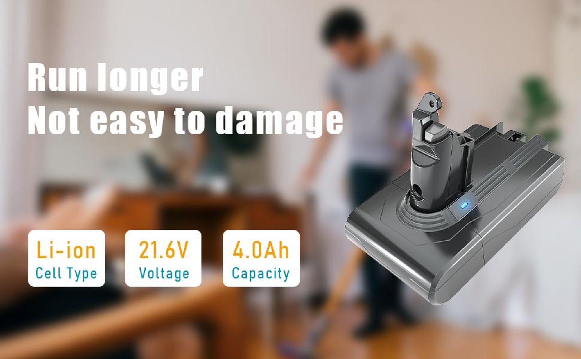 Batterie pour Dyson aspirateurs V6 DC62 DC58 DC59 DC61 DC74 SV03 SV05 SV06 SV07 SV09 SV04 SV08, STANEW Batterie de Remplacement pour Dyson