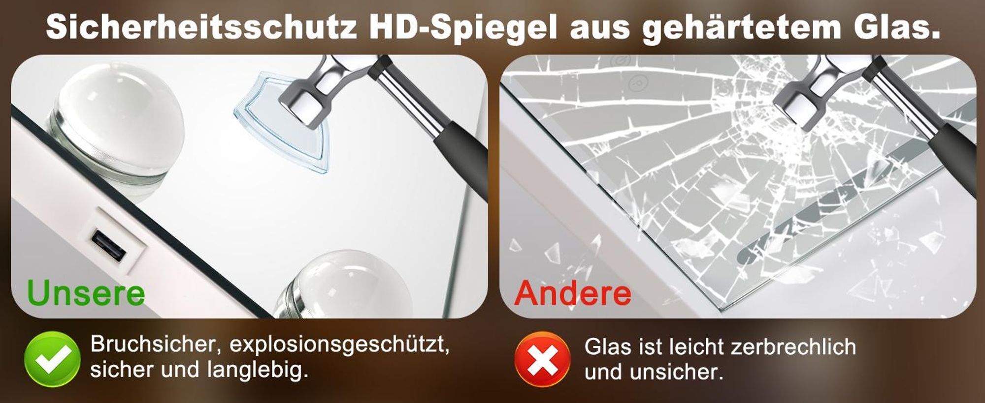 ZMH Schminkspiegel mit Beleuchtung 60X80CM Bluetooth 18 LED Großer Schminktischspiegel Licht Musik Vanity Mirror 3 Modi Tischspiegel Touch Dimmbar