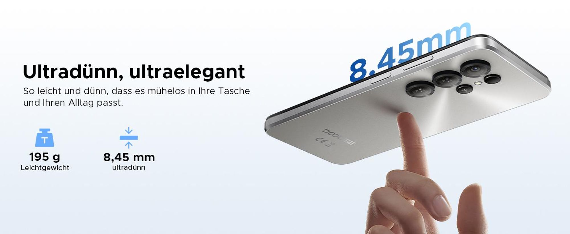 DOOGEE Note56X Pro Smartphone, Android 16, 6,56" scherm met 90Hz, 6150mAh batterij, 32GB+128GB opslag, 4G, 13MP camera, NFC, vingerafdruksensor, OTG, zonder abonnement