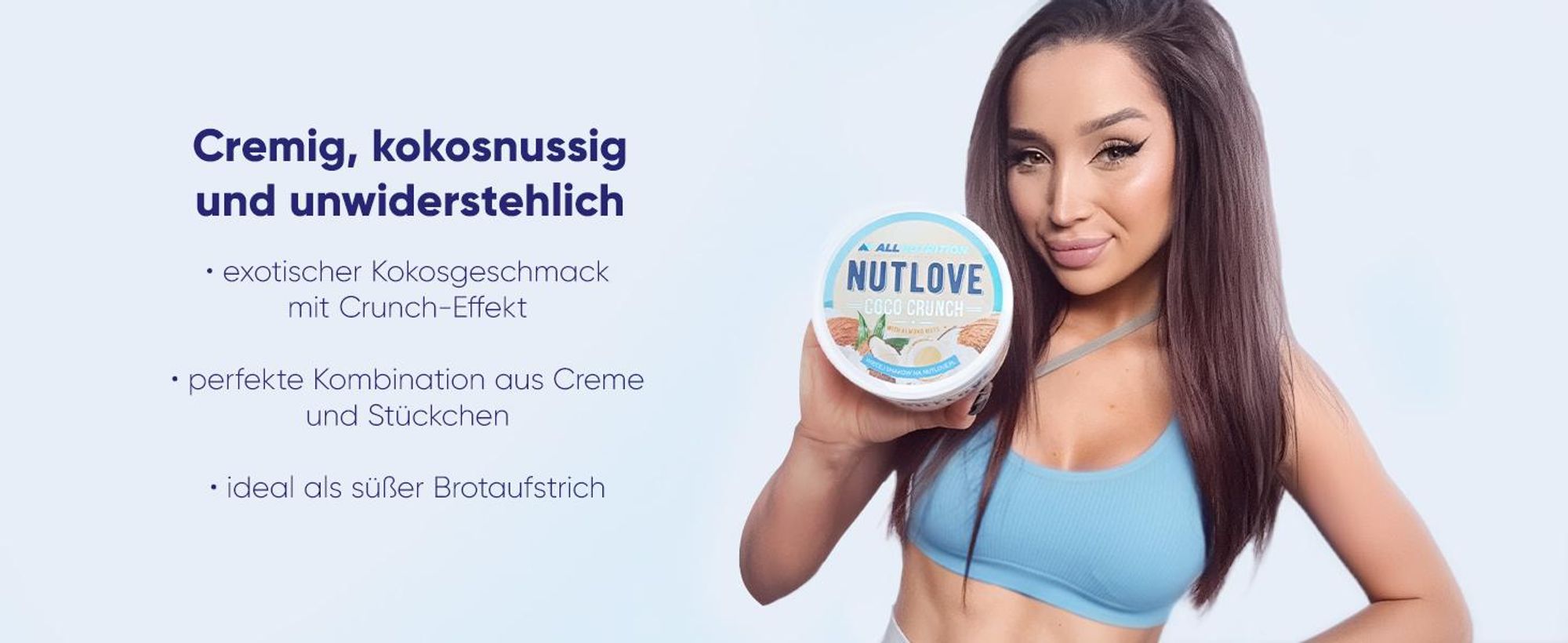 ALLNUTRITION Nutlove Coco Crunch 500g Kokosnusscreme Ohne Zuckerzusatz