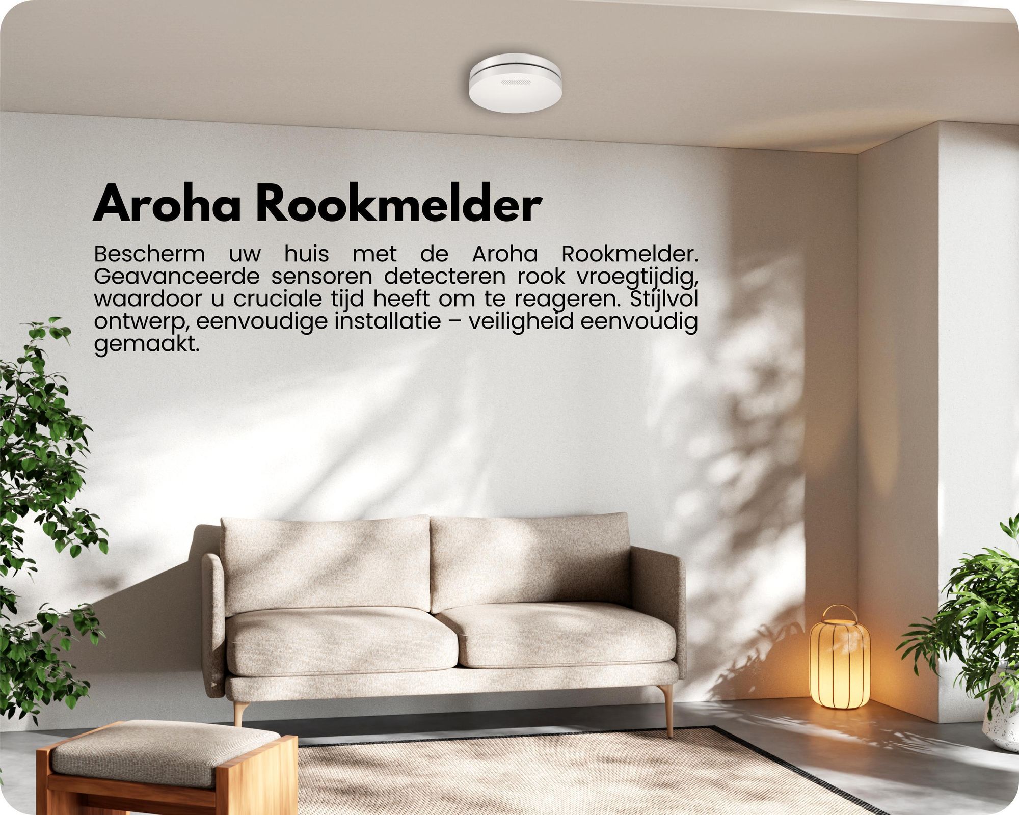 Aroha Link: Verbonden rookmelders - 10 jaar batterijduur - Verbonden brandmelders - Set van 5
