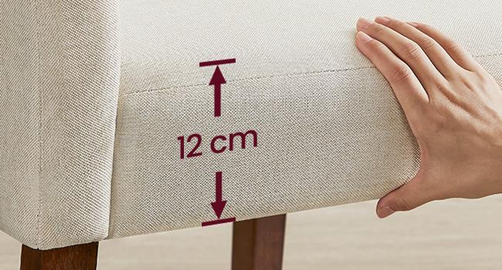 VASAGLE Esszimmerstuhl 4er Set, Küchenstuhl, Parsons-Stuhl, hohe Rückenlehne, für Esszimmer und Küche, dickes Sitzkissen, 58 x 48 x 99 cm, cremeweiß