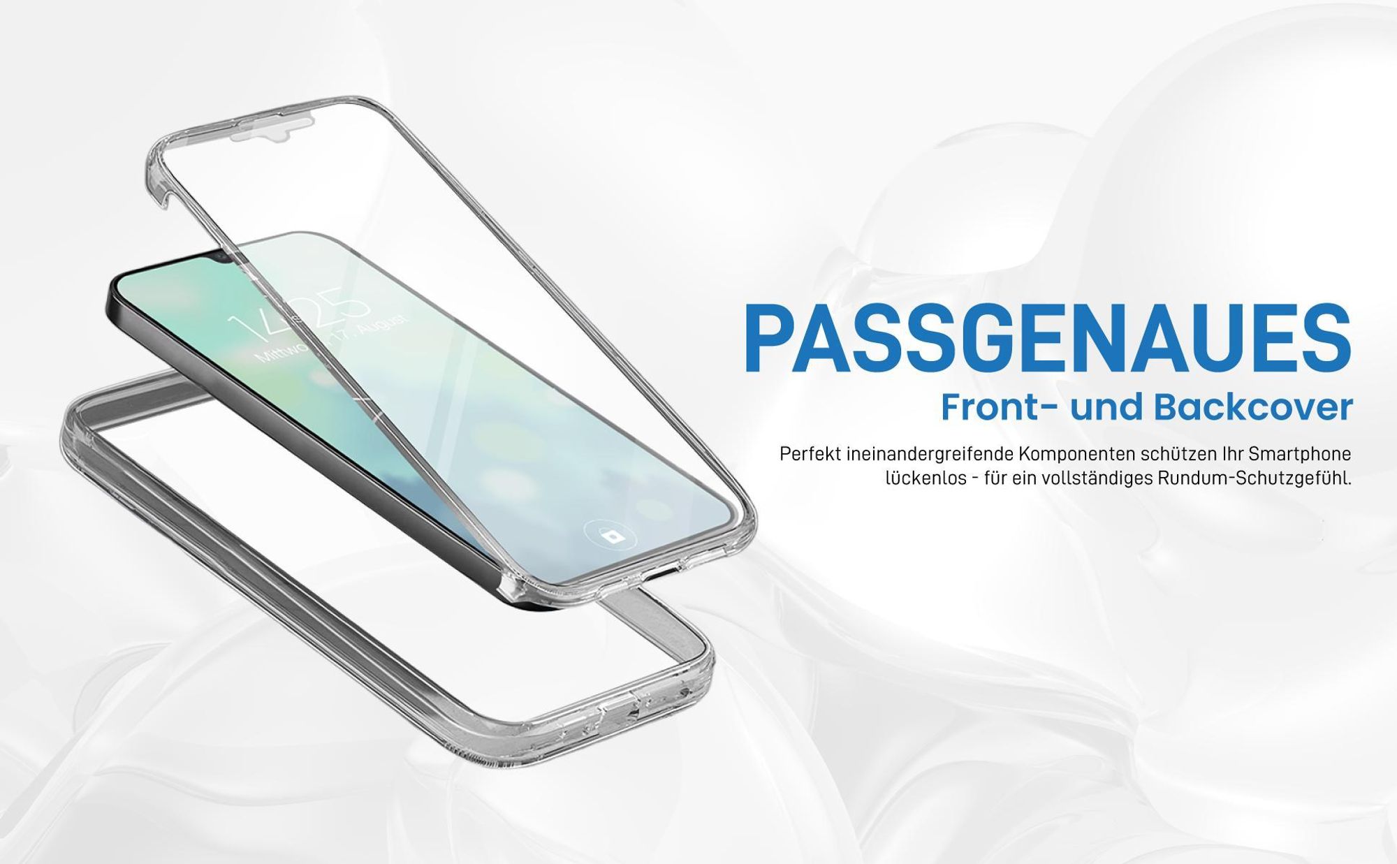 Passgenaues 360 Grad Case für Samsung Galaxy A17 / A17 5G mit Schutz von beiden Seiten