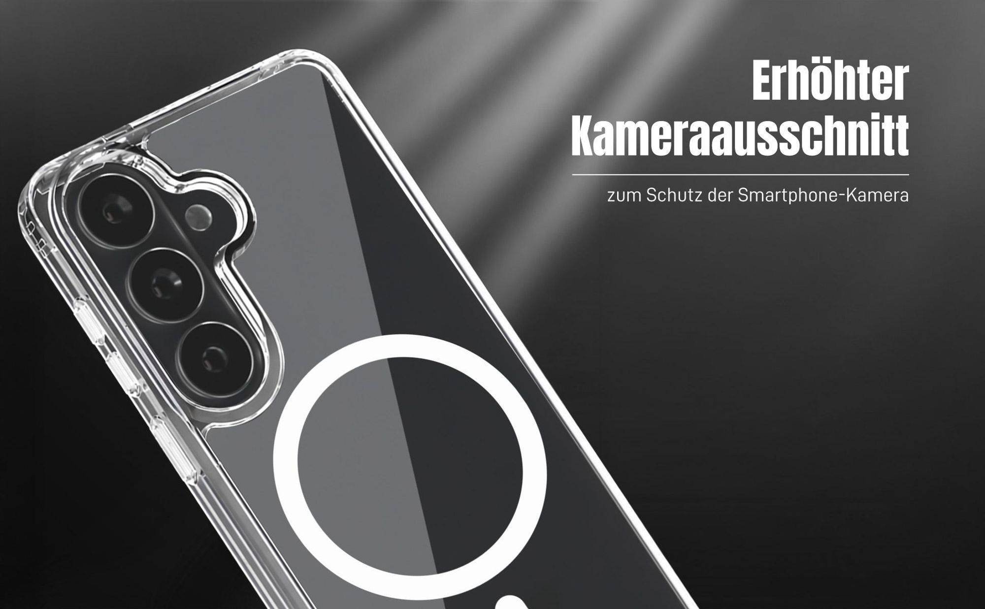 Hülle für Samsung Galaxy S26 mit erhöhtem Kameraausschnitt