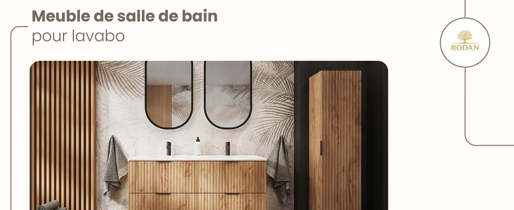 RODAN, meuble de salle de bain, armoire moderne, meuble sous vasque, meuble sous lavabo
