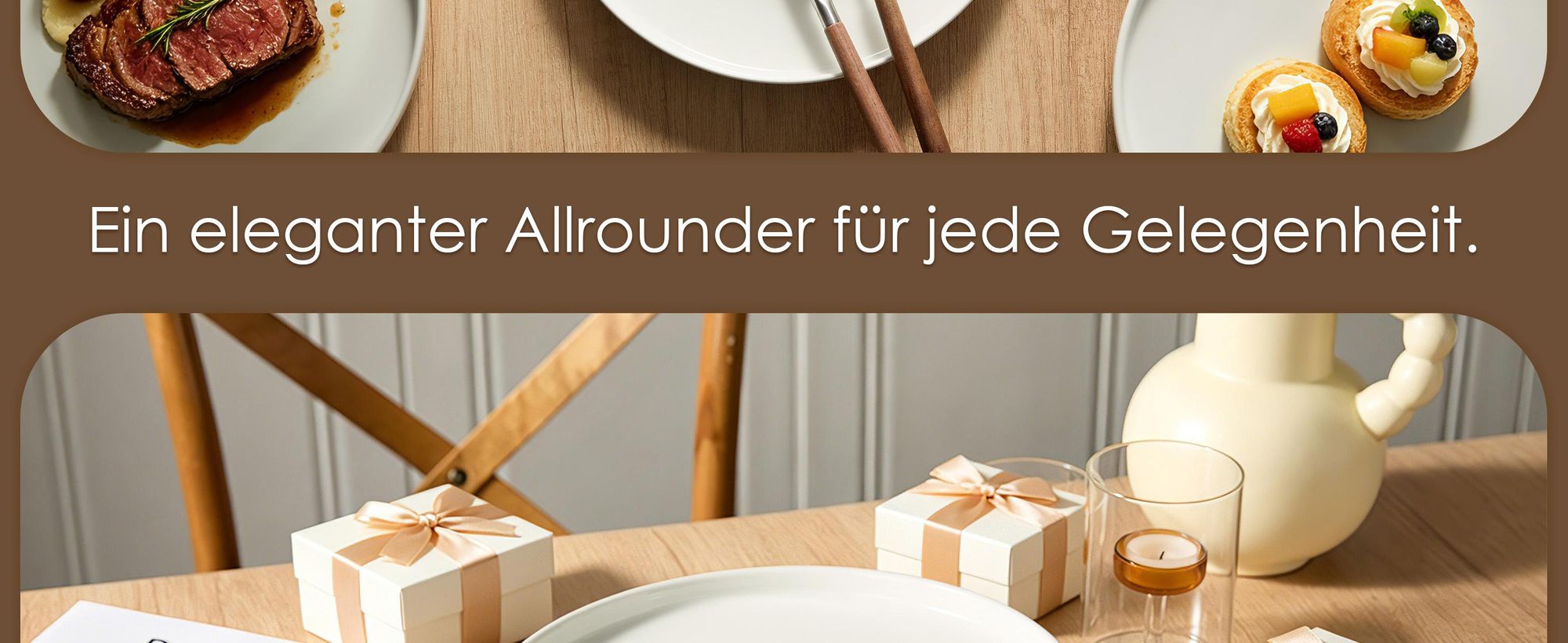Teller set 4er Ø26,5 cm Keramik Essteller Steakteller Kuchenteller für 4 Personen Flachteller Set Porzellanteller Mikrowellen- und Spülmaschinenfest