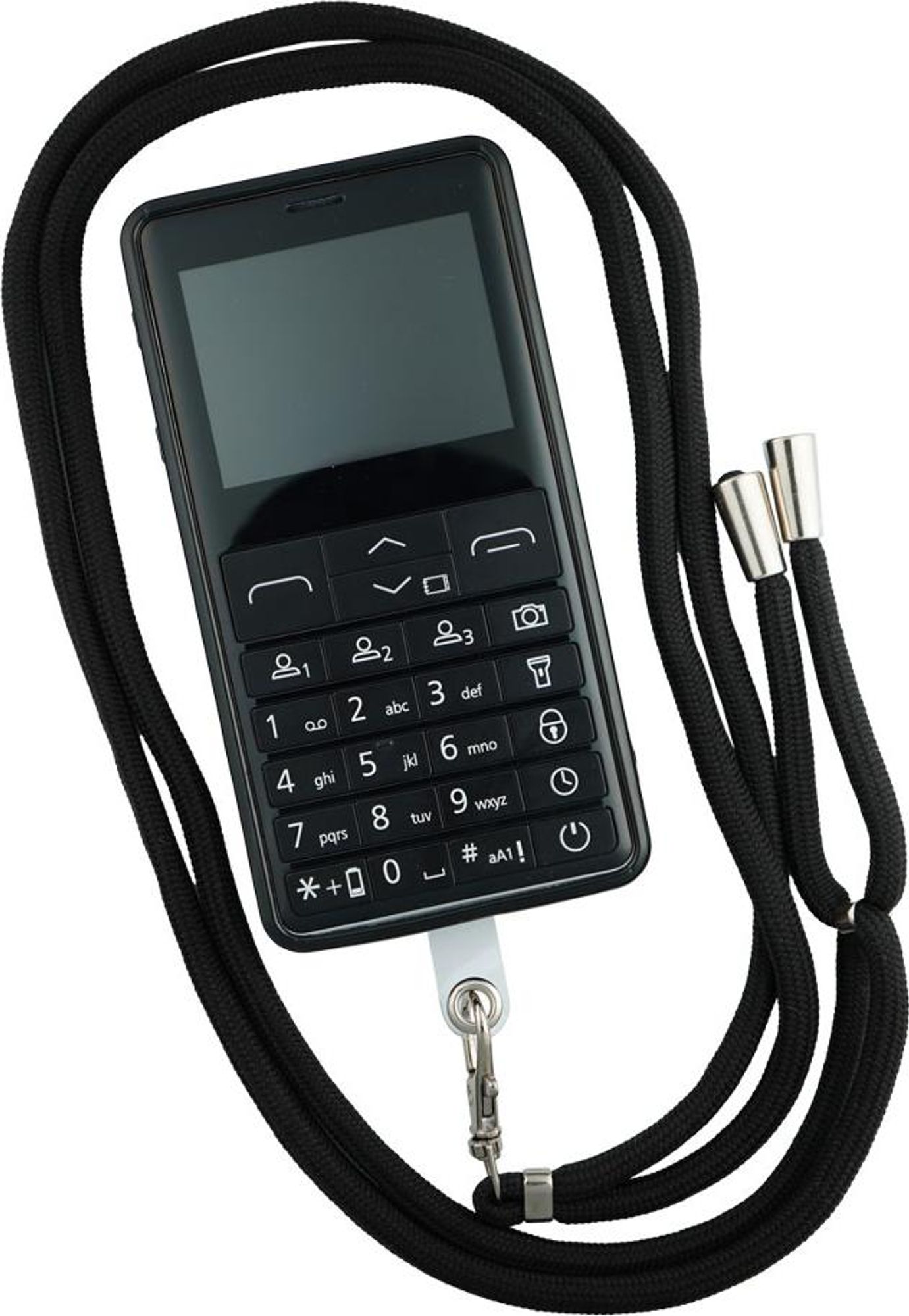 caseroxx TPU-Hülle kompatibel mit Emporia Pure-LTE, mit Band zum Umhängen in schwarz aus TPU Bild 1