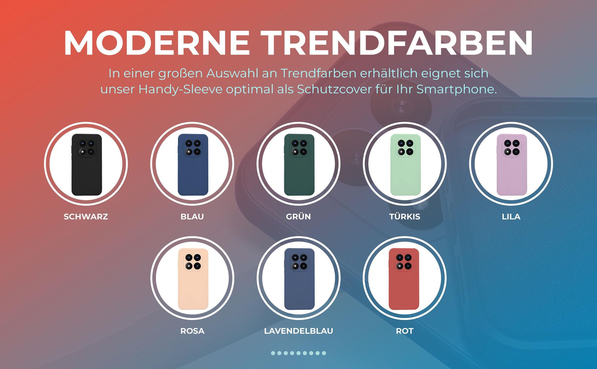 Handybumper für Xiaomi Redmi Note 15 Pro 5G in verschiedenen Trendfarben