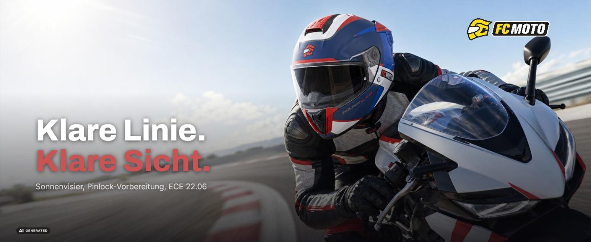 FC-Moto Hawk EVO-X Helm, schwarz matt/grün/weiß, L