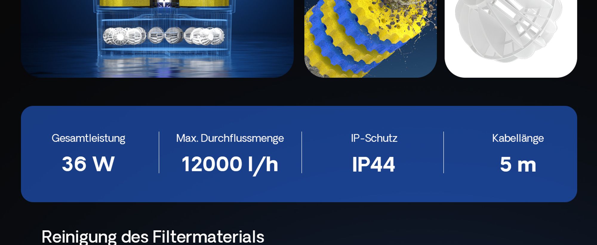 SunSun CPF-20000 Druckteichfilter 12.000 l/h / 36 W UVC Einheit, Teichdruckfilter für Teiche bis 40.000 Liter, Teichklärer, Filteranlage