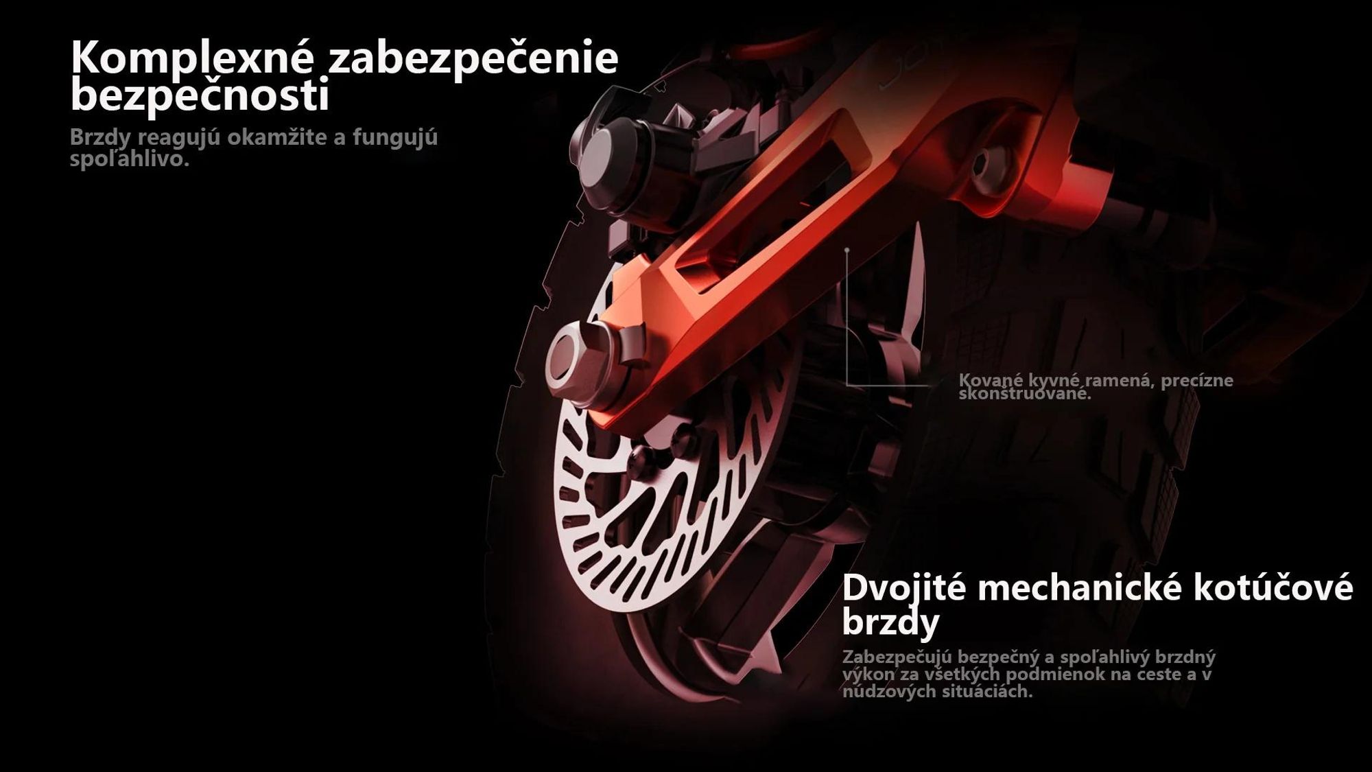 JOYOR T6E PRO Skladateľný Elektrický Kolobežka  ABE - 500W Motor 48V26AH Batéria 10" terénne pneumatiky - Čierna