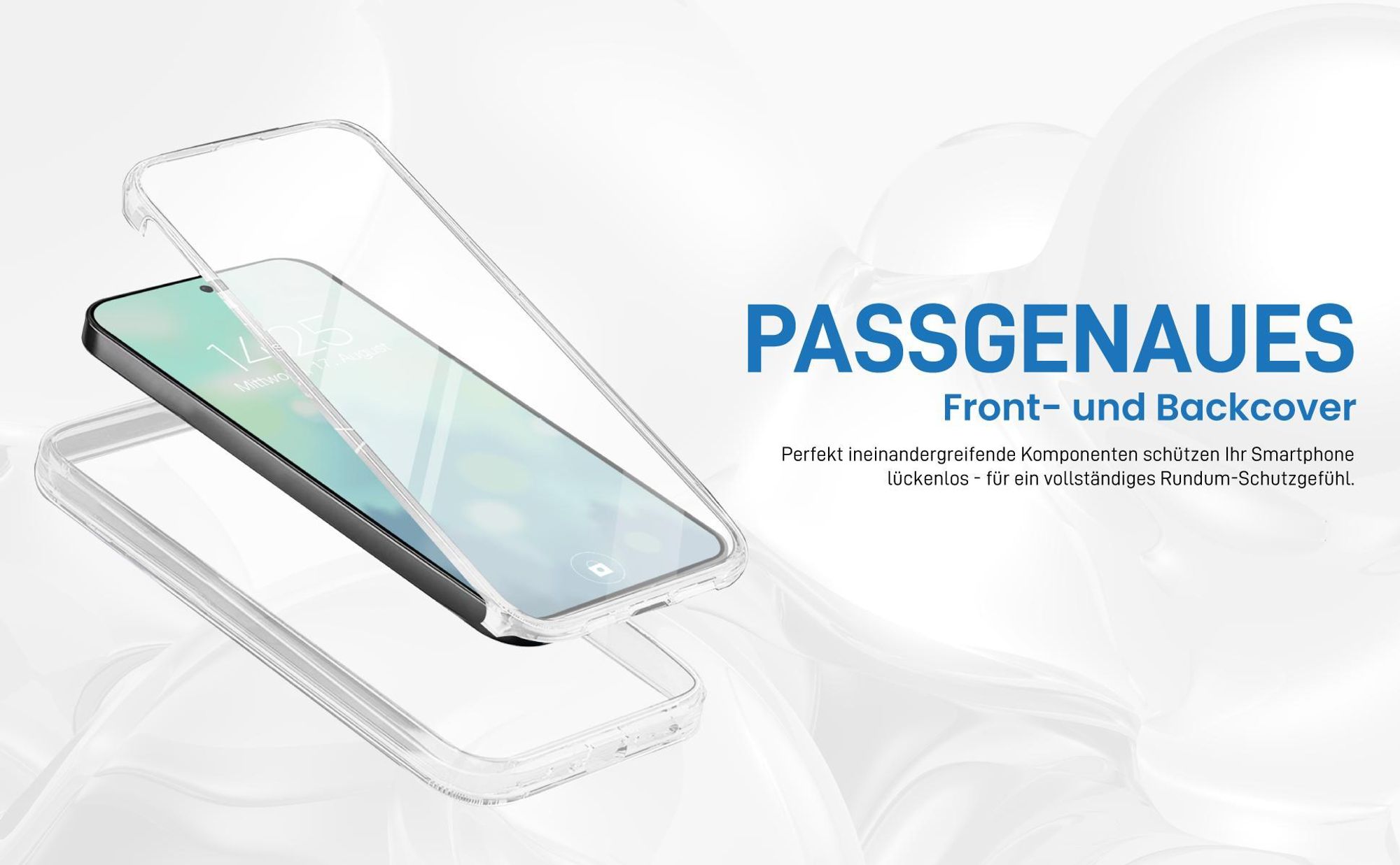 Passgenaues 360 Grad Case für Samsung Galaxy A57 5G mit Schutz von beiden Seiten