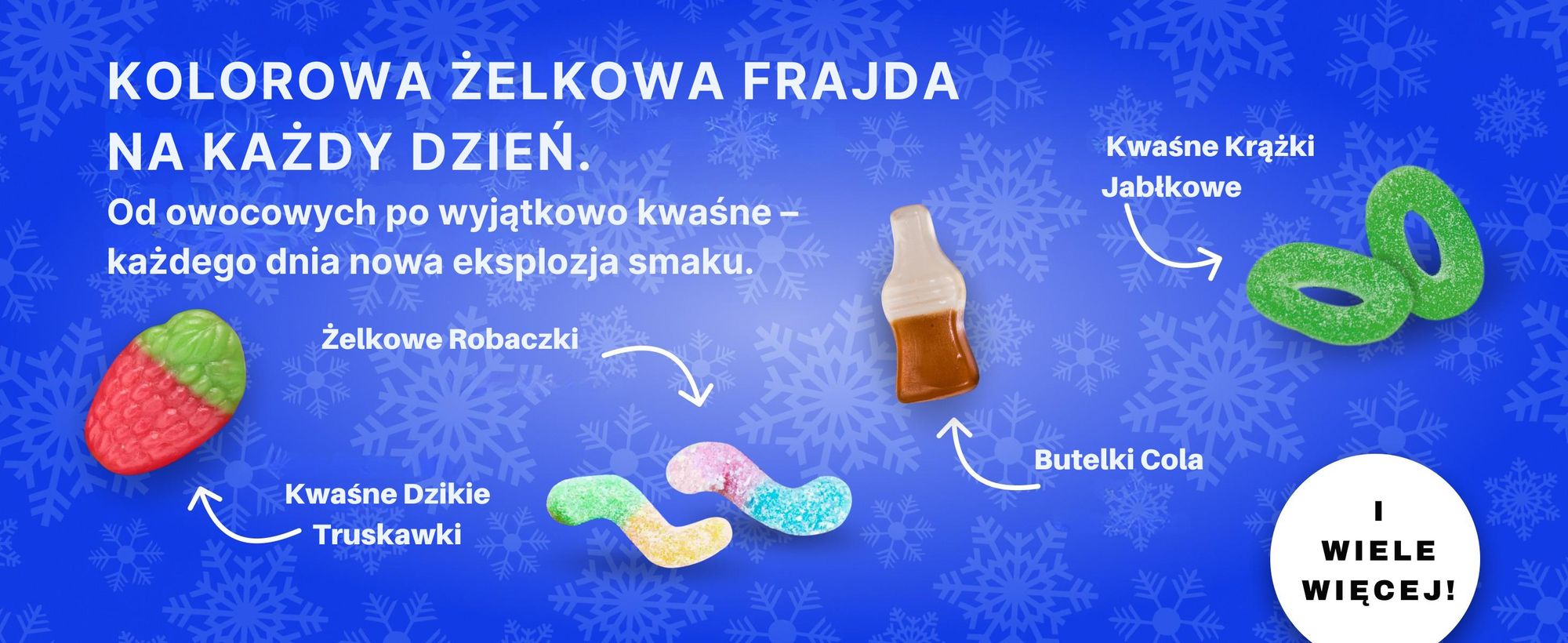 BOXILAND® żelki kalendarz adwentowy 2026, 24 rodzaje, słodkie & kwaśne