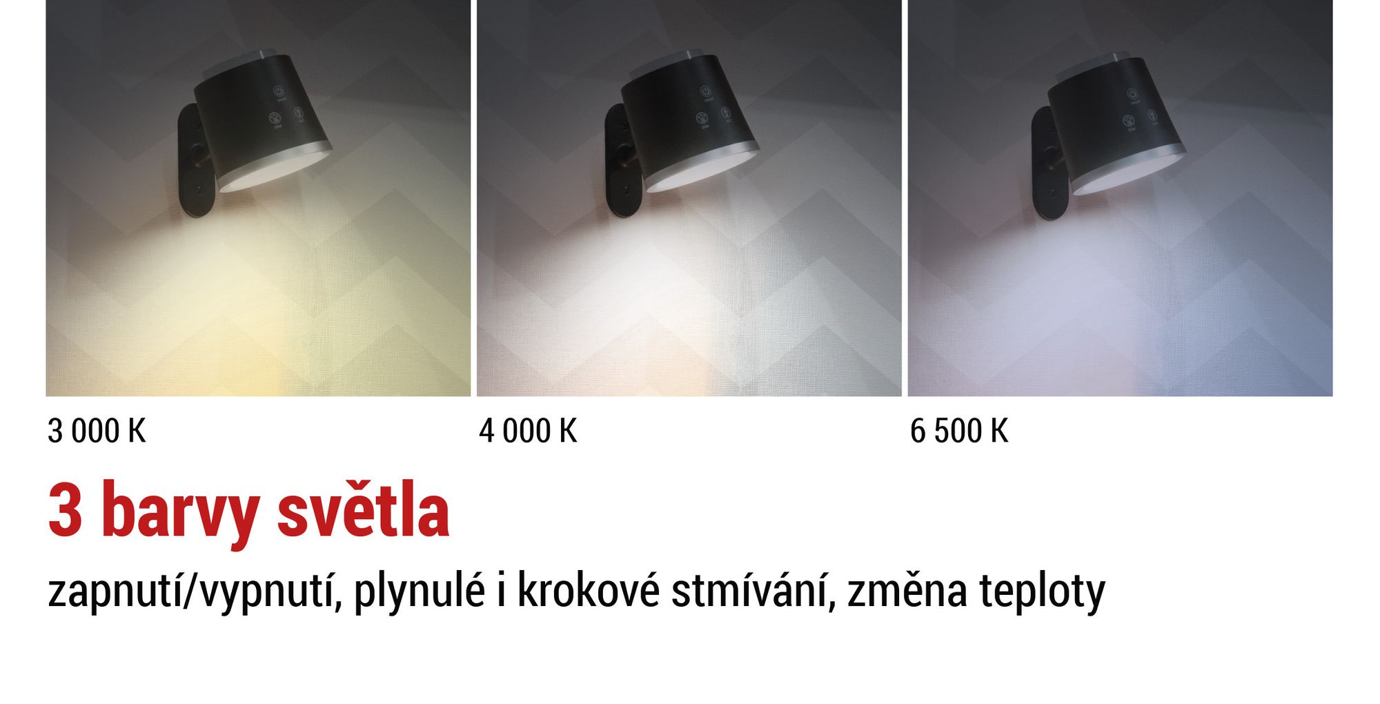 EMOS LED nabíjecí stolní lampa 4v1 ABBIE 6W, 300lm, 1500mAh Li-Ion s dobou svícení 33h, stmívatelná, nast. barva světla, 1,3m kabel USB, černá, Z7636B