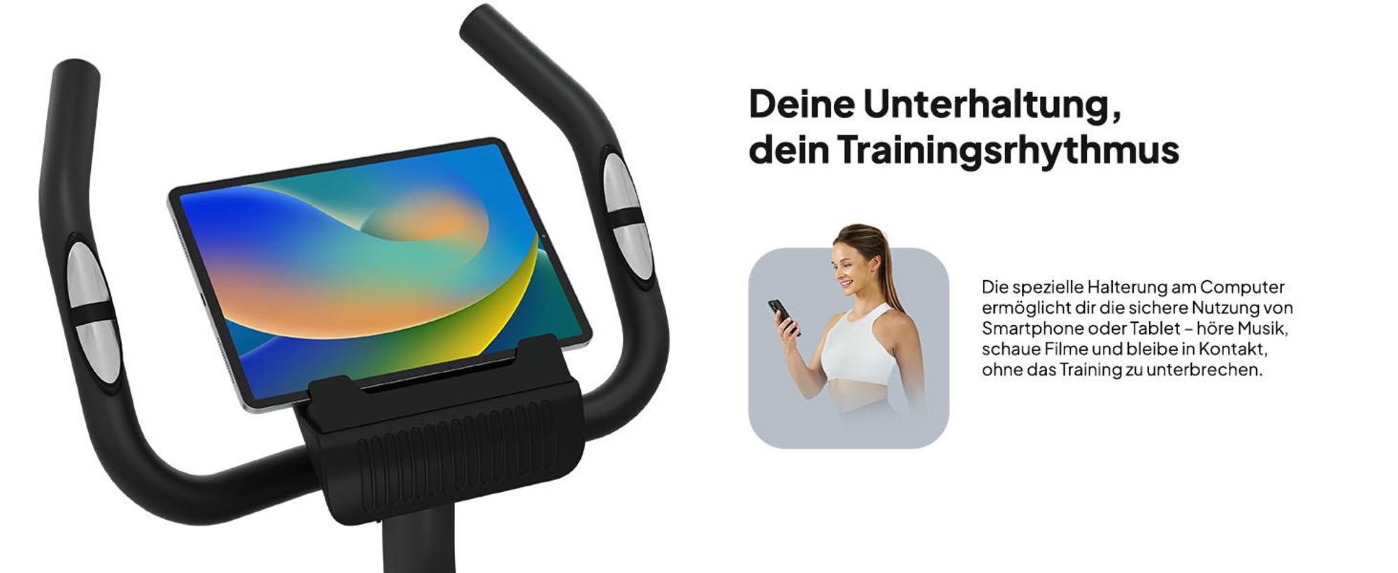 Zipro Heimtrainer Fahrrad Beat RS – Magnetisches Fitnessbike mit 6kg Schwungmasse – Leiser Hometrainer bis 120kg – Pulsmessung, Flaschenhalter