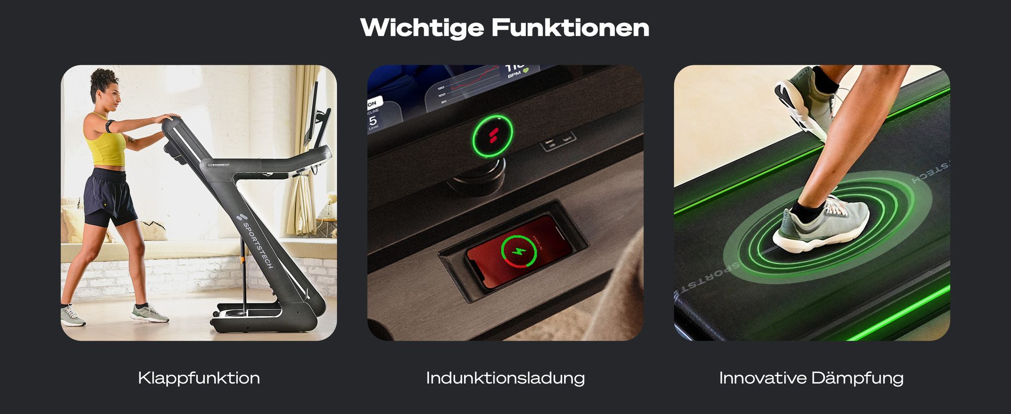 sTread Pro Laufband von Sportstech
