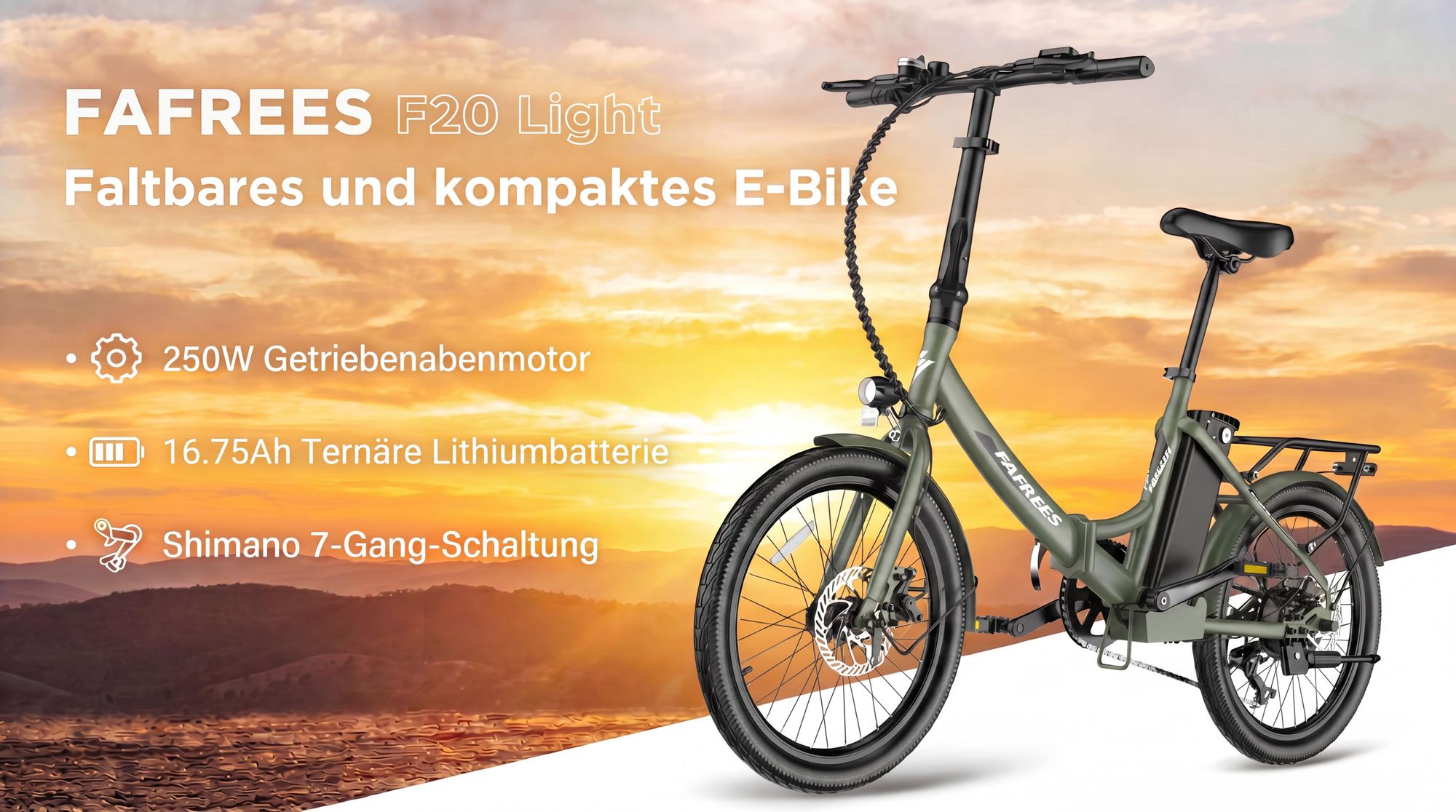 Pedelec 20 zoll 155 - 195 cm E-Bike 36 V 16,75 Ah 603 Wh bis zu 110 - 130 km Rostfreie Aluminiumlegierung mit 7 Gang, Blau