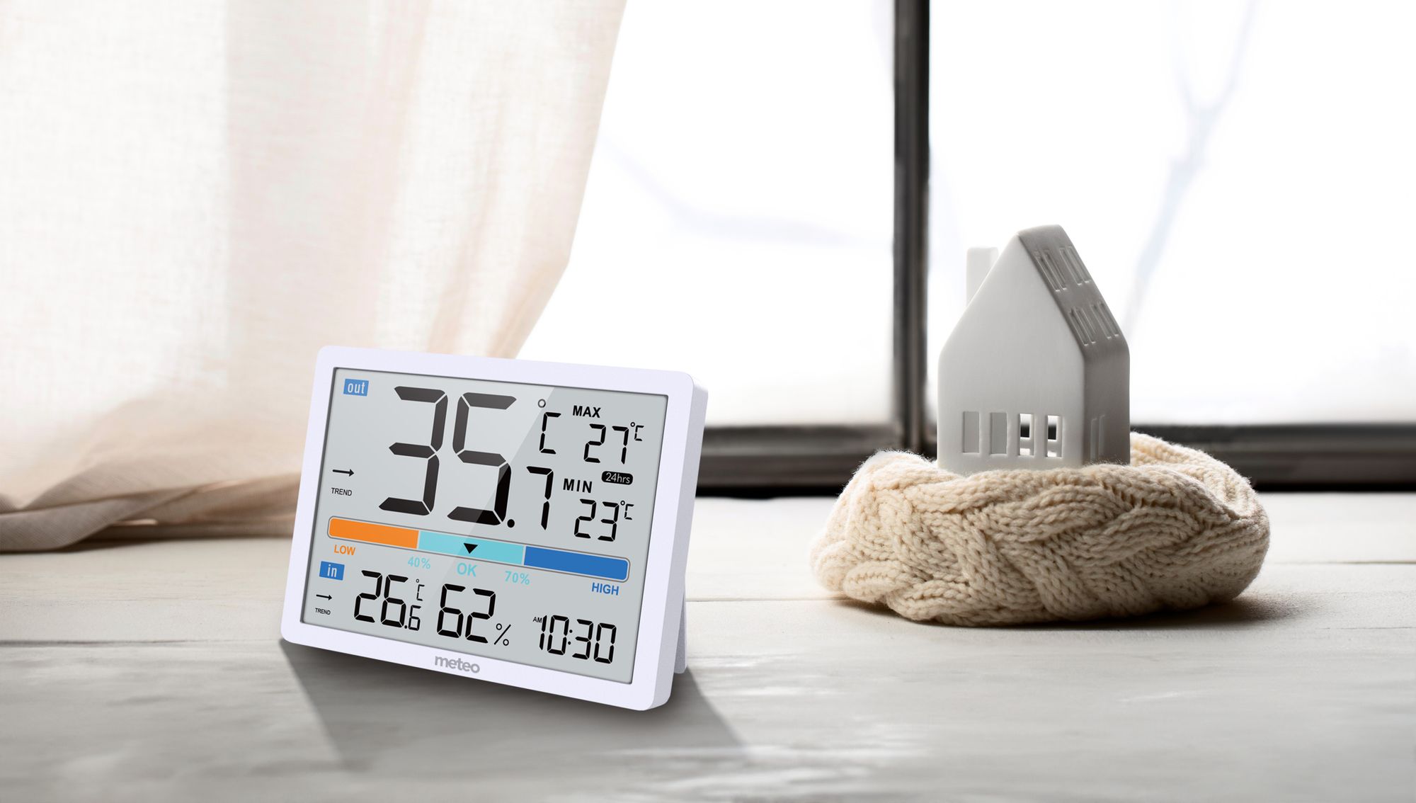Digitale Wetterstation Thermometer Meteo Sp109
