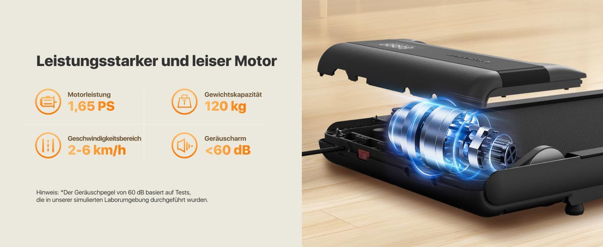 Mobvoi Walking Pad Smart KI Untertisch-Laufband, tragbares 2-in-1 Laufband für Zuhause & Büro, Gehen & Joggen, TicSports Zwift Kinomap, 120kg 6km/h