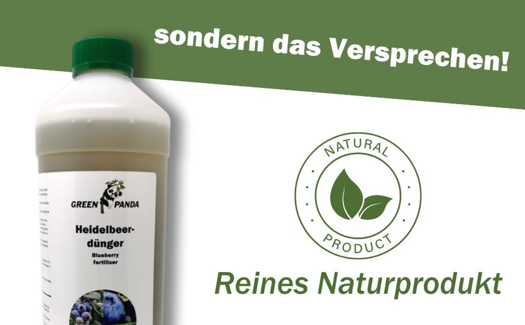 GreenPanda Heidelbeer- & Blaubeerdünger - Verbessert Ernte & Geschmack! - 1 Liter Beerendünger