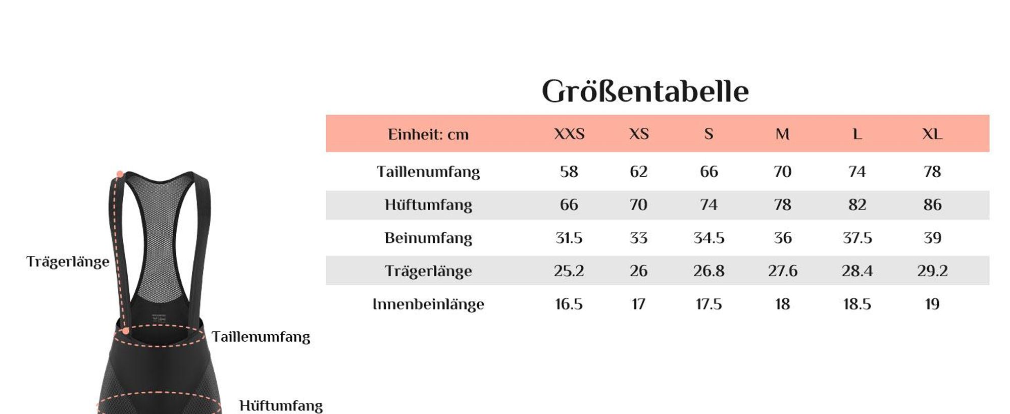 ROCKBROS TVI Trägerhose Damen Kurz Gepolstert Mit Tasche Schnelltrocknend Stoßfest Für Rennrad MTB Schwarz Größe S