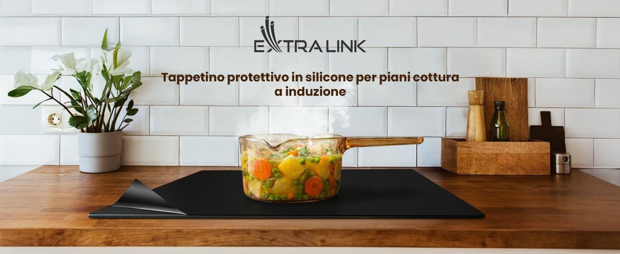 Extralink tappetino protettivo per piano a induzione, 53 × 61 cm