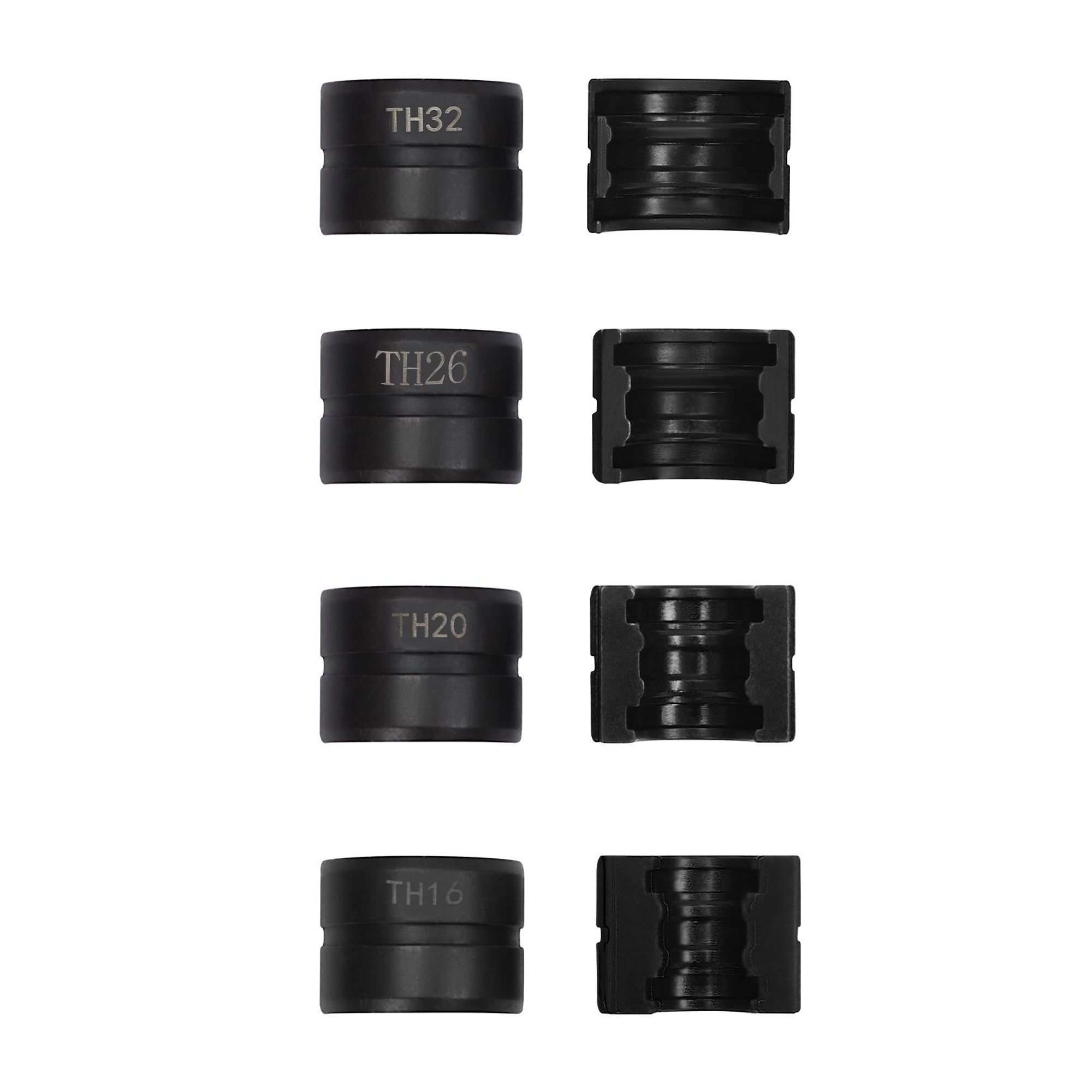 TH16/20/26/32mm Crimpeinsätze, Pressbacken für Rohr-Crimpzange, Crimpzangen-Rohrpressbacken-Set