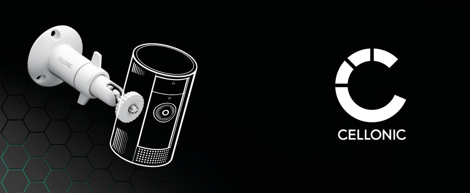 CELLONIC Supporto per telecamera di videosorveglianza compatibile con Arlo Pro 5, 4, Pro 3, Pro 2, Pro, Ultra 2, Ultra, Ultra 4k, Go, Essential, Light per vite da 1/4" di filettatura staffa inclinabile/inclinabile