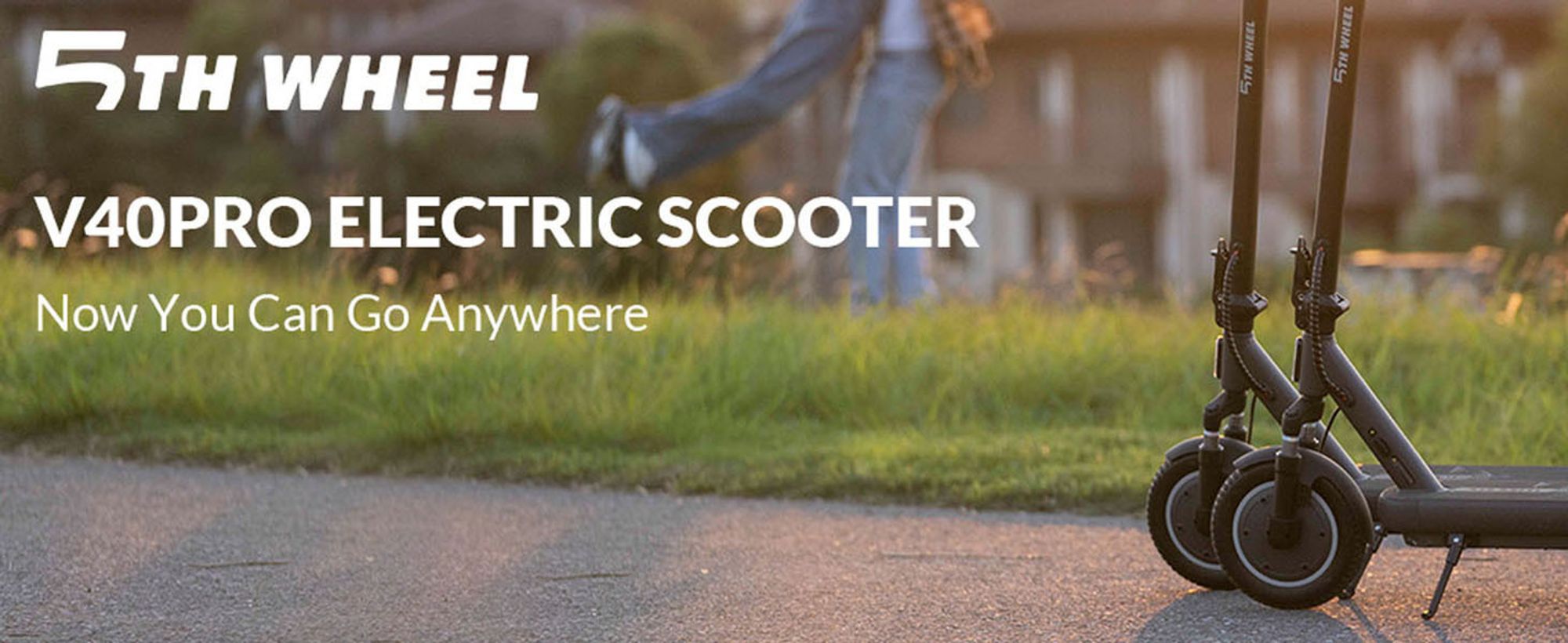 5TH WHEEL V40 Pro - schlanker E-Scooter mit Straßenzulassung