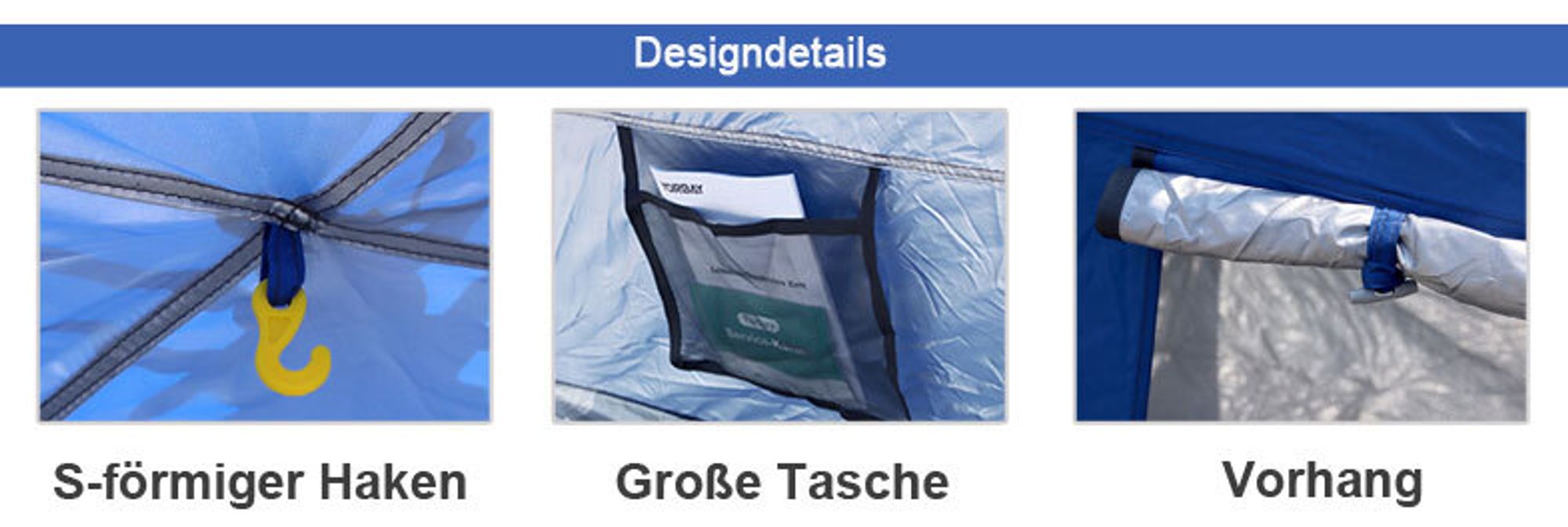 Yorbay Automatik-Strandzelt mit UV-Schutz 50+,Strandmuschel mit Heringen, Sandtasche und Tragetasche, für 2-3 Personen, schnell aufbauend für Familie, Strand, Garten, Camping, Anglen, Outdoors