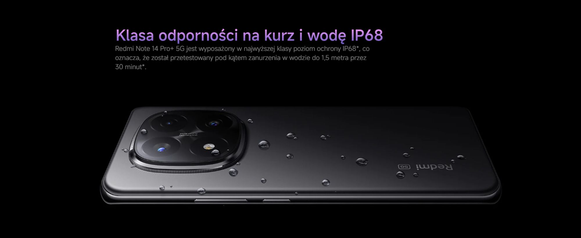 Xiaomi Redmi Note 14 Pro+ 5G Smartfon 12/512GB Fioletowy