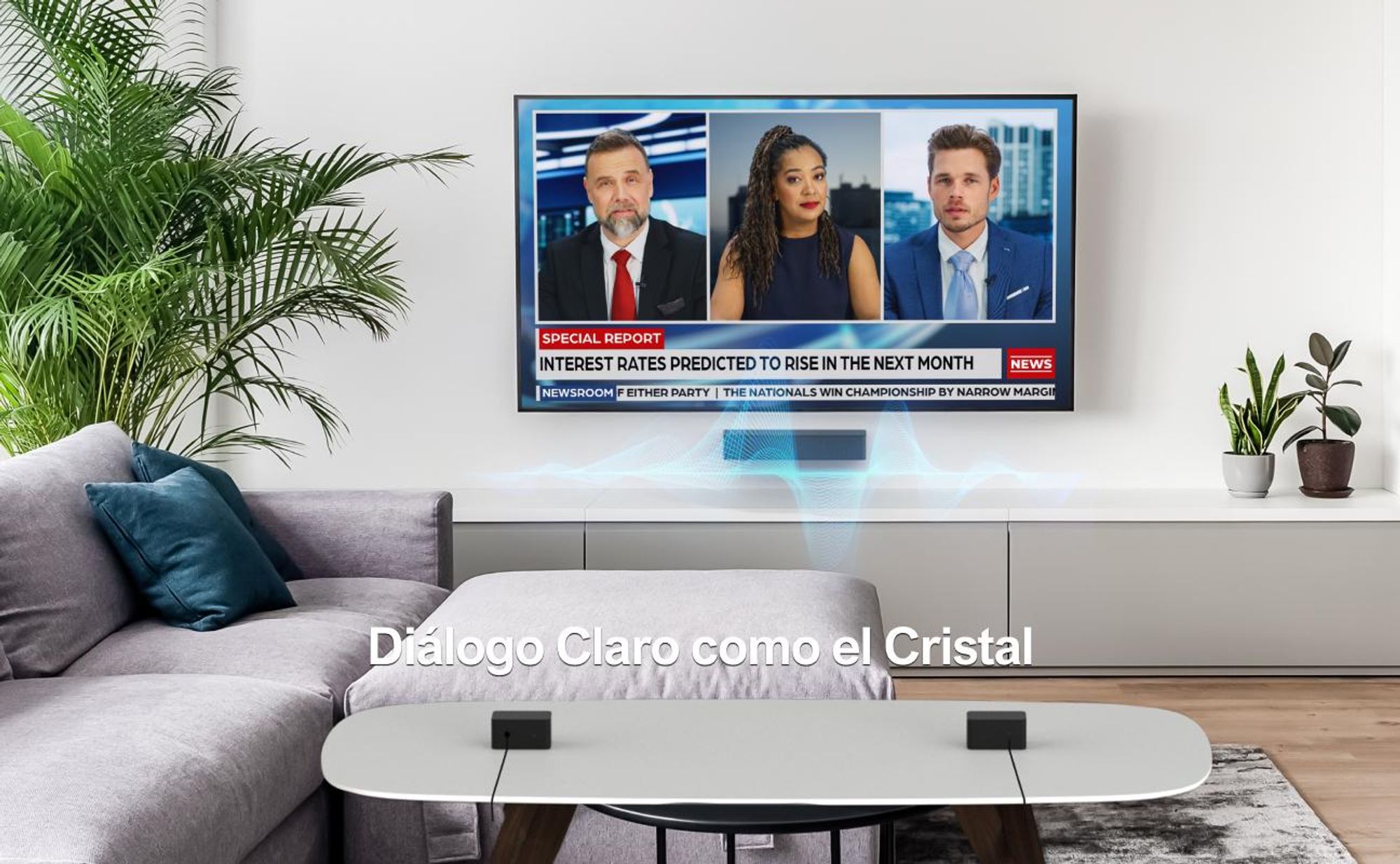 Barra de sonido ULTIMEA 5.1 con Dolby Atmos, sistema de sonido envolvente 3D con subwoofer, 2 altavoces traseros, barra de sonido Bluetooth 5.3 con ecualizador de graves ajustable