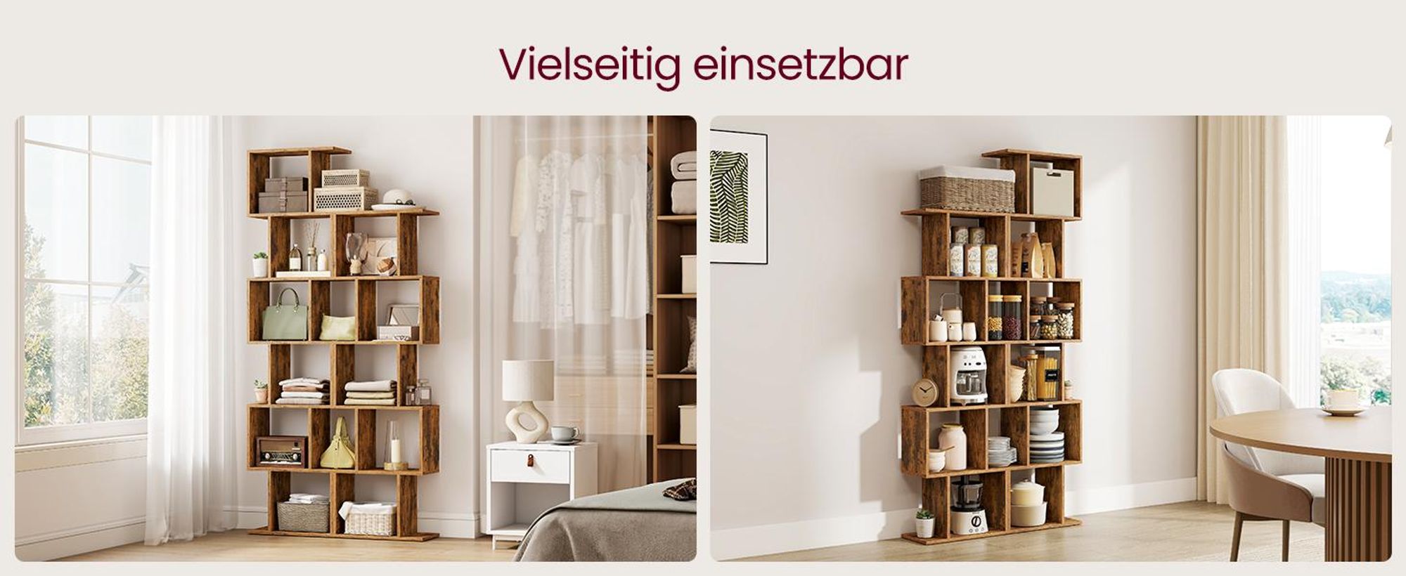 VASAGLE Bücherregal, Regal mit 5 Ebenen, 24 x 40 x 159 cm, Standregal, Büroregal, freistehend, Dekoregal