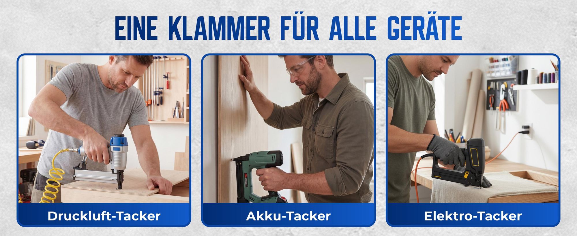 MONZANA® Tackerklammern 25 mm Verzinkt Passgenau für Druckluft Elektro Akku Tacker 5000 Stück 5,8 mm Für Montage Innenausbau Möbel